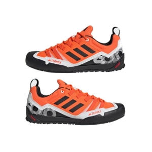 Pánska nízka turistická obuv - ADIDAS-Terrex Swift Solo 2.0 impact orange/core black/crystal white Oranžová 46 4