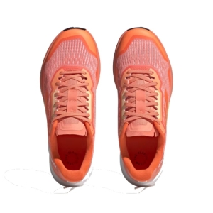 Dámska bežecká trailová obuv - ADIDAS-Terrex Agravic Flow 2.0 coral fusion/impact orange/white Oranžová 42 2