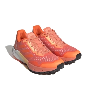 Dámska bežecká trailová obuv - ADIDAS-Terrex Agravic Flow 2.0 coral fusion/impact orange/white Oranžová 42 3