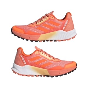 Dámska bežecká trailová obuv - ADIDAS-Terrex Agravic Flow 2.0 coral fusion/impact orange/white Oranžová 42 4