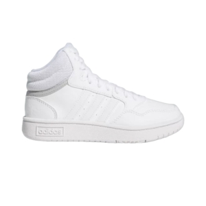 Juniorská rekreačná obuv - ADIDAS-Hoops 3.0 Mid K cloud white/cloud white/grey two Biela 40 1