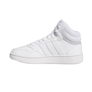 Juniorská rekreačná obuv - ADIDAS-Hoops 3.0 Mid K cloud white/cloud white/grey two Biela 40 2