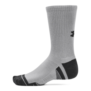 Ponožky - UNDER ARMOUR-UA Performance Tech 3 pack Crew-GRY Šedá 36/41 1