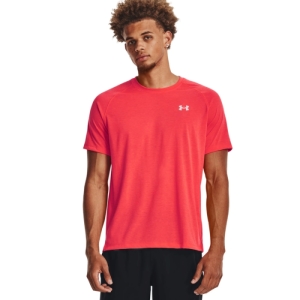 Pánske bežecké tričko s krátkym rukávom - UNDER ARMOUR-UA STREAKER TEE-RED Červená XXL