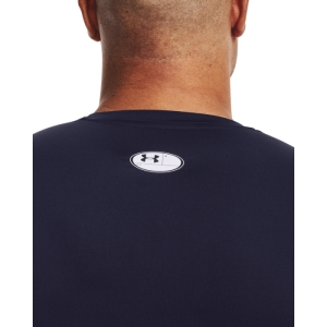 Pánske zateplené kompresné tričko s dlhým rukávom - UNDER ARMOUR-UA HG Armour Comp LS-NVY Modrá XXL 2