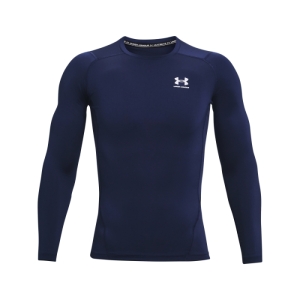Pánske zateplené kompresné tričko s dlhým rukávom - UNDER ARMOUR-UA HG Armour Comp LS-NVY Modrá XXL 4