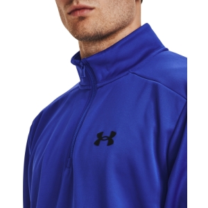 Pánska zateplená tréningová mikina s 1/2 zipsom - UNDER ARMOUR-UA Armour Fleece 1/4 Zip-BLU Modrá L 1