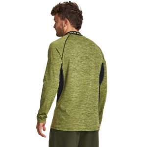 Pánske zateplené kompresné tričko s dlhým rukávom - UNDER ARMOUR-UA CG Armour Twist Mock-YLW Žltá XXL 1