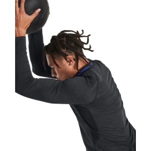 Pánske zateplené kompresné tričko s dlhým rukávom - UNDER ARMOUR-UA CG Armour Twist Mock-BLK Čierna XXL 4