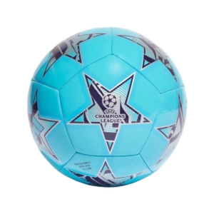 Futbalová lopta - ADIDAS-UCL CLB-IA0948-bright cyan/silver met. Biela 5 1