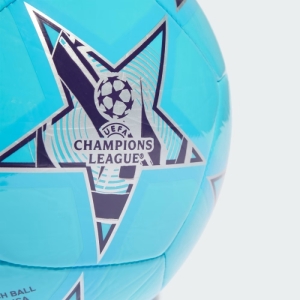 Futbalová lopta - ADIDAS-UCL CLB-IA0948-bright cyan/silver met. Biela 5 2