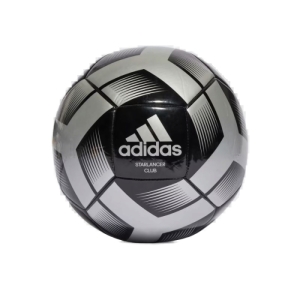 Futbalová lopta - ADIDAS-STARLANCER CLB-IA0976-black/silver met. Čierna 5