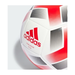 Futbalová lopta - ADIDAS-STARLANCER PLUS  WHITE/RED/BLACK Biela 5 2