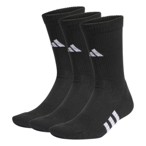 Ponožky - ADIDAS-PERF CUSH CRW 3 PACK-BLACK/BLACK/BLACK Čierna 46/48