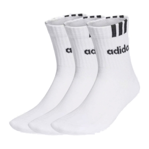 Ponožky - ADIDAS-CUSH HALF CRW C 3S LIN 3 PACK-WHITE/WHITE/WHITE Biela 43/45