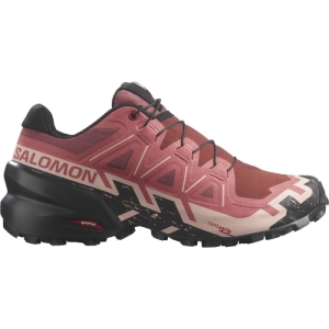 Dámska bežecká trailová obuv - SALOMON-Speedcross 6 W cow hide/black/english rose Ružová 40 2/3