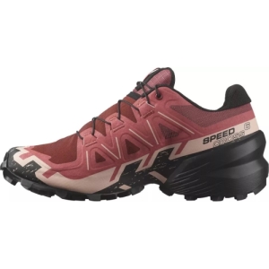 Dámska bežecká trailová obuv - SALOMON-Speedcross 6 W cow hide/black/english rose Ružová 40 2/3 1