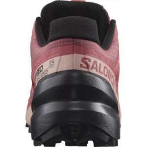 Dámska bežecká trailová obuv - SALOMON-Speedcross 6 W cow hide/black/english rose Ružová 40 2/3 3