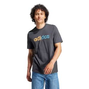 Pánske tričko s krátkym rukávom - ADIDAS-M PR LIN T-HY1344-carbon Čierna XL