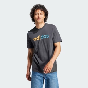Pánske tričko s krátkym rukávom - ADIDAS-M PR LIN T-HY1344-carbon Čierna XL 1