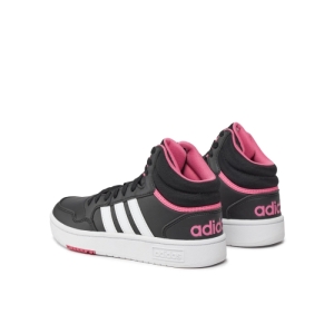 Dámska rekreačná obuv - ADIDAS-Hoops 3.0 Mid core black/cloud white/pink fusion Čierna 41 1/3 3