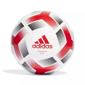 Futbalová lopta - ADIDAS-STARLANCER PLUS WHITE/RED/BLACK I Biela 3