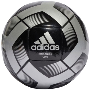 Futbalová lopta - ADIDAS-STARLANCER CLB BLACK/SILVMT Čierna 3