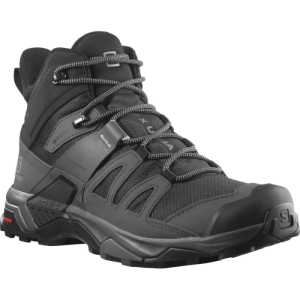 Pánska členková turistická obuv - SALOMON-X Ultra 4 M Mid GTX black/magnet/pearl blue Čierna 46 2/3