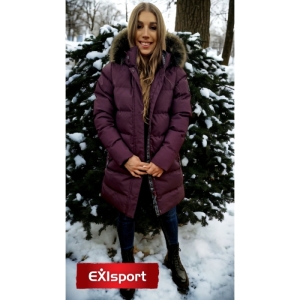 Dámska bunda - NORTHFINDER-RHEA-532-darkplum Fialová XL 1