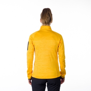 Dámska turistická mikina so zipsom - NORTHFINDER-WANDA-586-yellowmelange Žltá XL 3