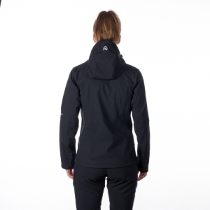 Dámska turistická softshellová bunda - NORTHFINDER-JEANNE-269-black Čierna XL 4
