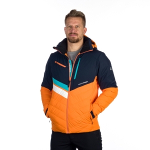 Pánska lyžiarska bunda - NORTHFINDER-LAWRENCE-391-blueorange Modrá XXL