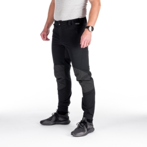 Pánske turistické softshellové nohavice - NORTHFINDER-FREDRICK-269-black Čierna XXL 1