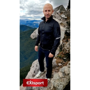 Pánska turistická mikina so zipsom - NORTHFINDER-NICK-274-blackmelange Čierna XXL 1