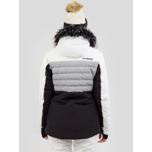 Dámska lyžiarska bunda - FUNDANGO-Salina Padded Jacket-100-white Čierna XL 4