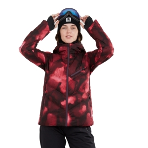 Dámska lyžiarska bunda - FUNDANGO-Elyra Padded Jacket-293-pomegranate Čierna XL