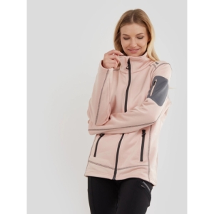 Dámska lyžiarska mikina so zipsom - FUNDANGO-Antila Fleece Jacket-339-soft pink melange Ružová M 2
