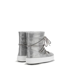 Dievčenské členkové zimné topánky - MOON BOOT-J-Track Tube Glitter K silver Strieborná 29 1
