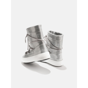 Dievčenské členkové zimné topánky - MOON BOOT-J-Track Tube Glitter K silver Strieborná 29 2