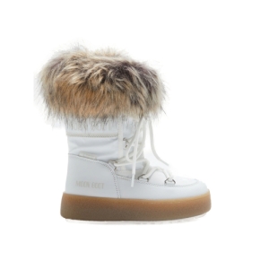 Dievčenské členkové zimné topánky - MOON BOOT-J-Track Mocaco K Low WP white Biela 29