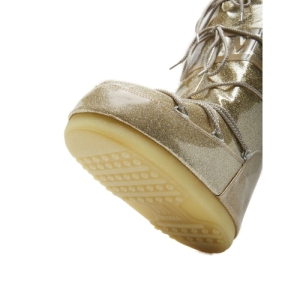 Dámske vysoké zimné topánky - MOON BOOT-Icon Glitter gold Žltá 39/41 2