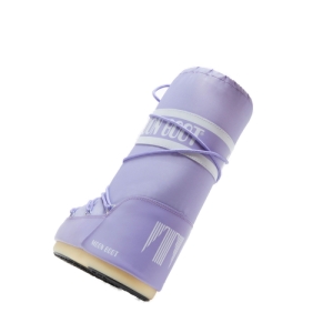 Dámske vysoké zimné topánky - MOON BOOT-Icon Nylon lilac Fialová 39/41 3