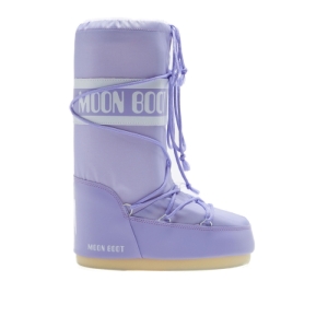 Dievčenské vysoké zimné topánky - MOON BOOT-Icon Nylon Jr lilac Fialová 31/34