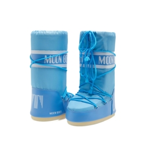 Dámske vysoké zimné topánky - MOON BOOT-Icon Nylon alaskan blue Modrá 39/41 1