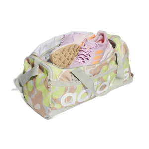 Dámska cestovná taška - ADIDAS-LIN DUF S GFW MULTCO/WONSIL/WHITE Mix 25L 3