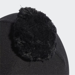 Dámska zimná čiapka - ADIDAS-POMPOM BEANIE BLACK/WHITE Čierna 58/60cm 4