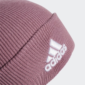 Dámska zimná čiapka - ADIDAS-LOGO BEANIE CUF WONORC/WHITE Ružová 56/58cm 1