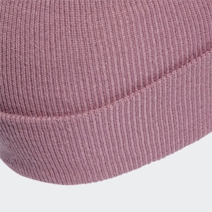Dámska zimná čiapka - ADIDAS-LOGO BEANIE CUF WONORC/WHITE Ružová 56/58cm 2