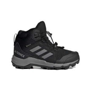 Juniorská členková turistická obuv - ADIDAS-Terrex Mid Jr GTX core black/grey three/core black Čierna 40