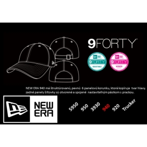 Šiltovka - NEW ERA-940 Flag Collection - NOS Biela 55,8/60,6cm 4